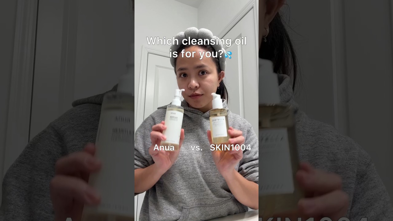 Anua vs Skin1004 cleansing oil #skincareshorts #kbeauty #koreanskincare #cleansingoil #skincaretips