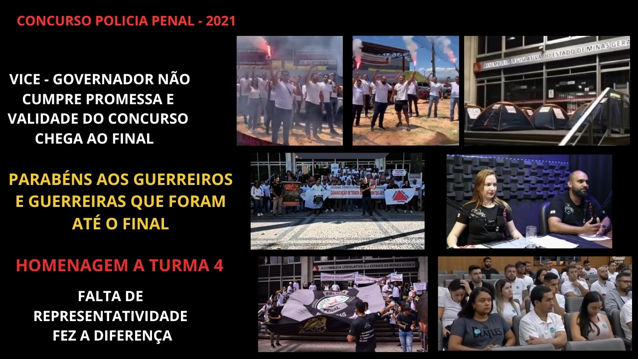 CONCURSO PPMG - 2021🚨FIM DA VALIDADE DO CONCURSO🔥HOMENAGEM A TURMA 4😱VICE-GOVERNADOR NÃO CUMPRE..