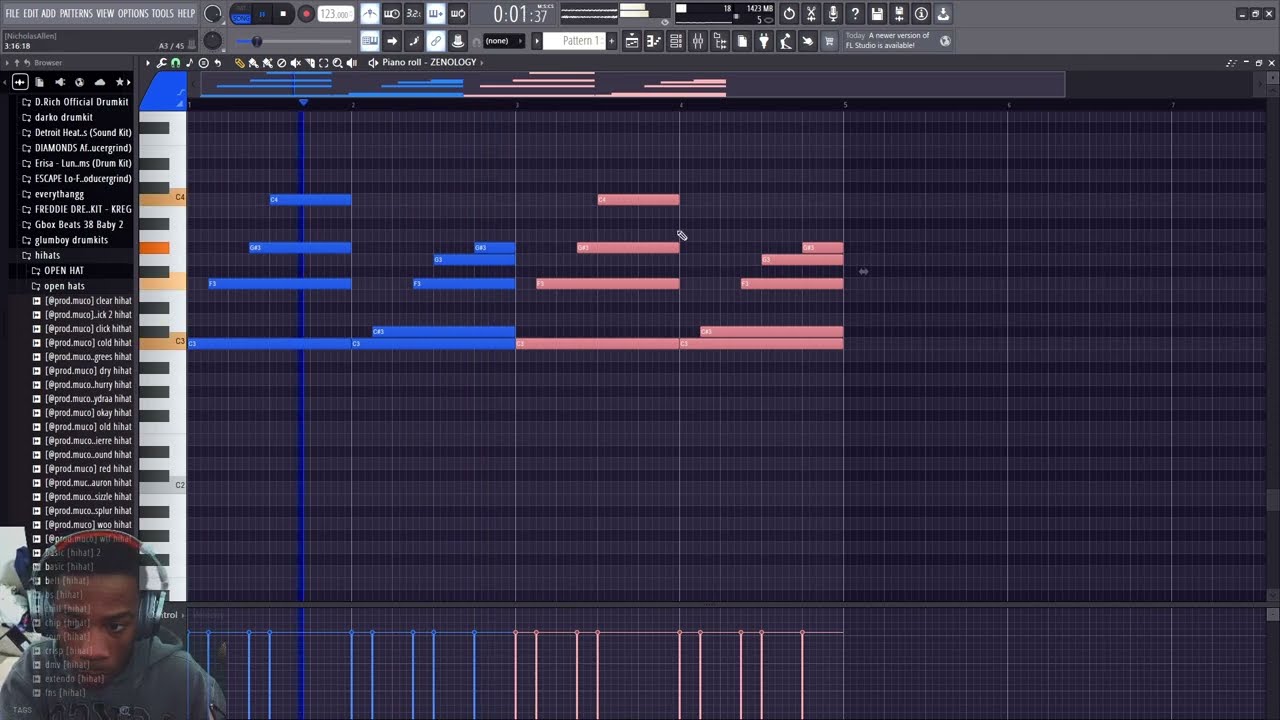 making a beat around this singers vocals...