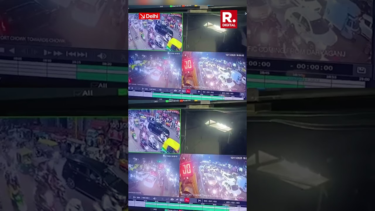 New CCTV Footage Captures Moment of Delhi Red Fort Blast