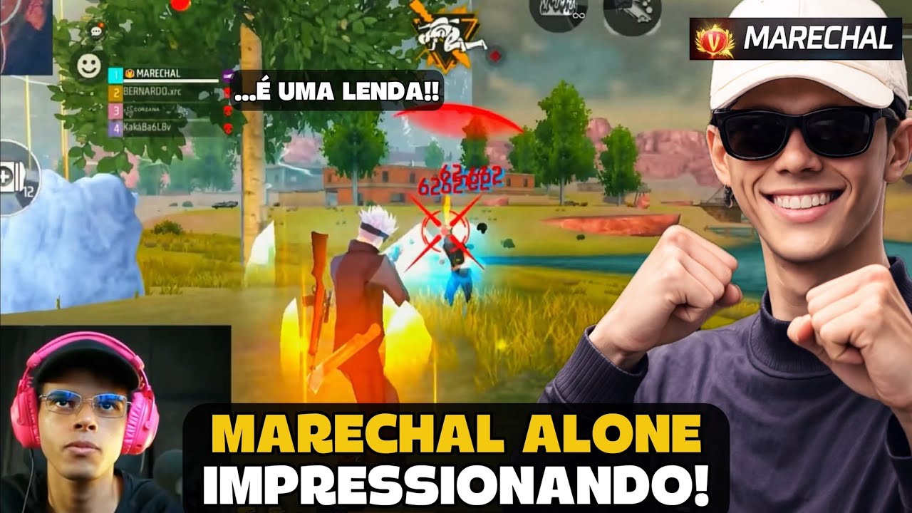 MARECHAL DEIXOU OS ALEATORIOS IMPRESSIONADO COM A SUA SENSI NA RANK! FREE FIRE - MARECHAL HIGHLIGHTS