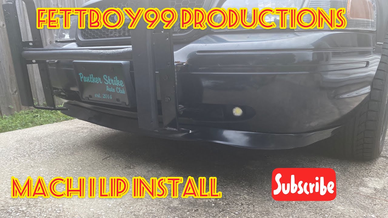 Crown Vic Mach 1 lip install!!!