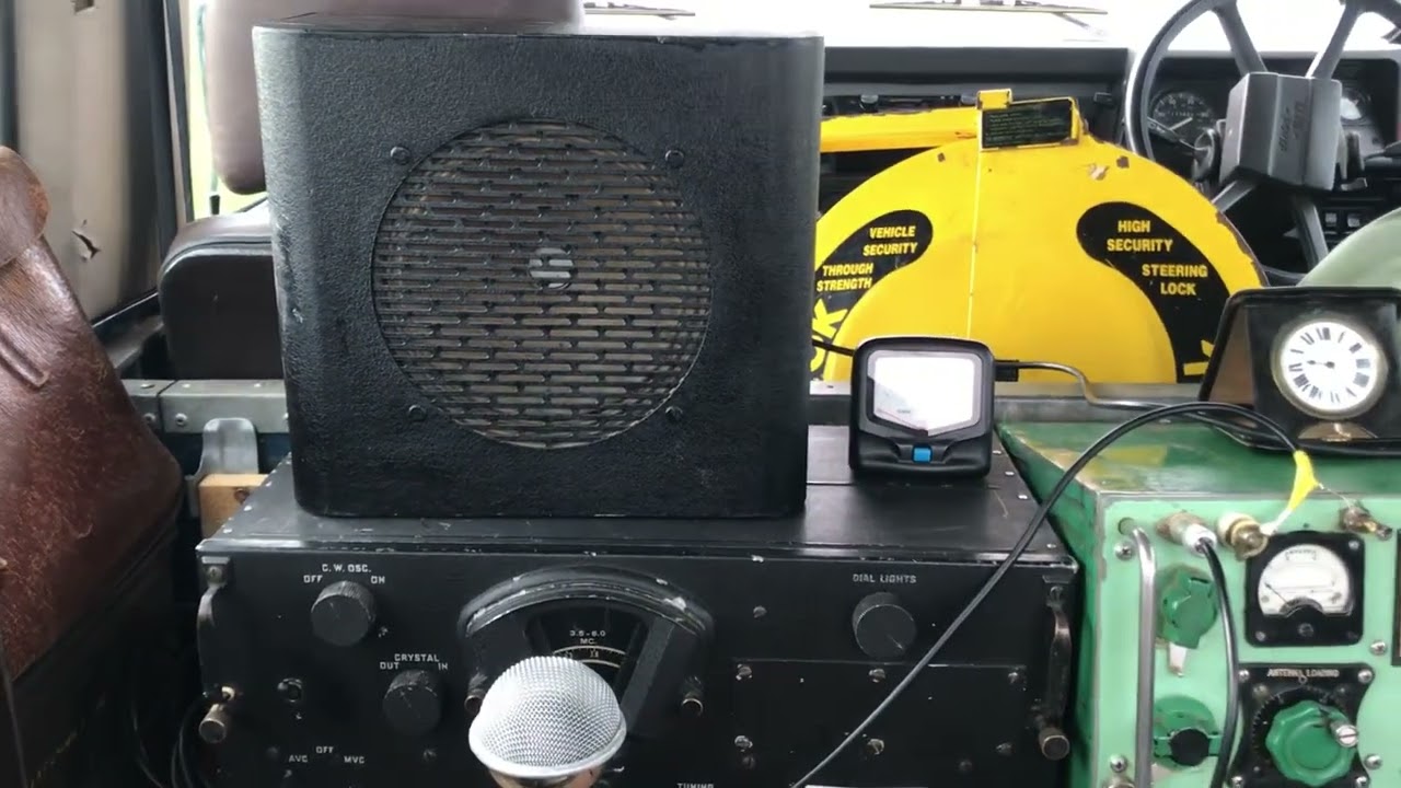 WW2 BC348 receiver and Collins TCS transmitter in action at Andrewsfield for AOTA.