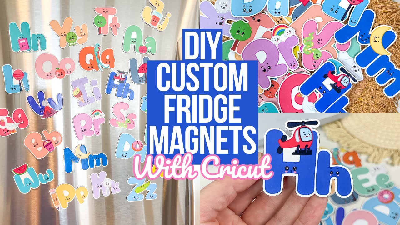 HOW TO MAKE DIY CUSTOM FRIDGE MAGNETS WITH CRICUT