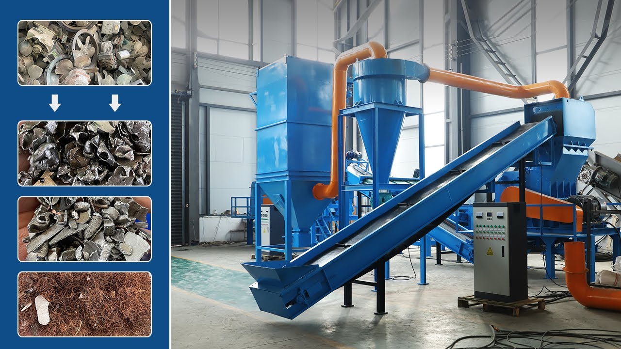 Scrapping Fan Motor Recycling Machine For Copper Winding Separation