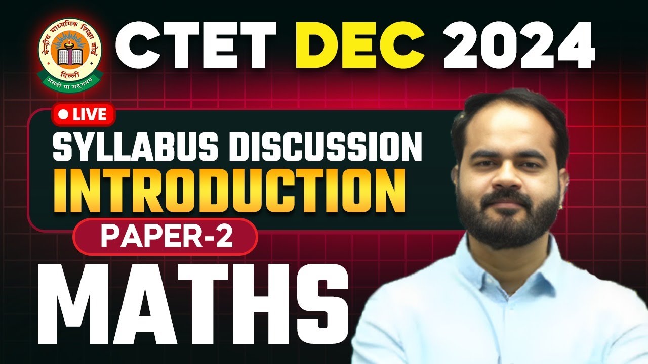 CTET 15th Dec 2024 Maths Introduction Class by Uday Sir