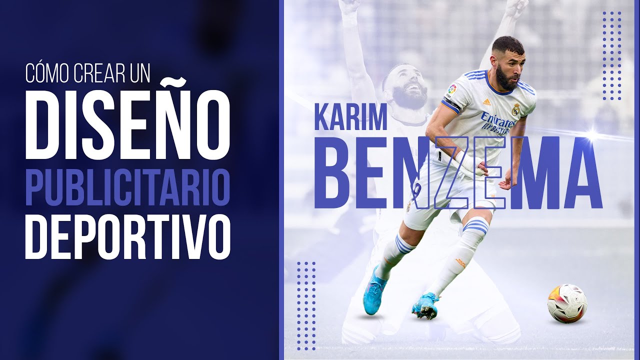 Cómo CREAR UN DISEÑO PUBLICITARIO deportivo desde cero con Photoshop e Illustrator