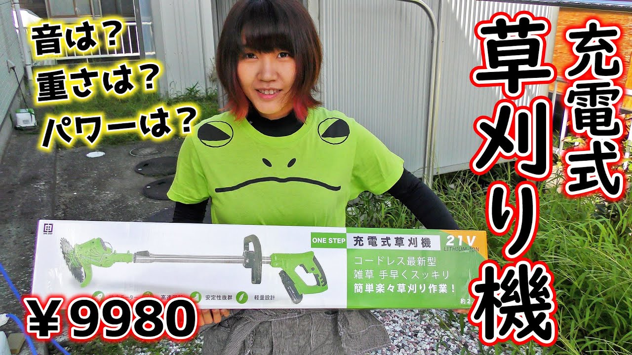 ネットで買った充電式草刈り機ONE STEPが最高に使いやすかった