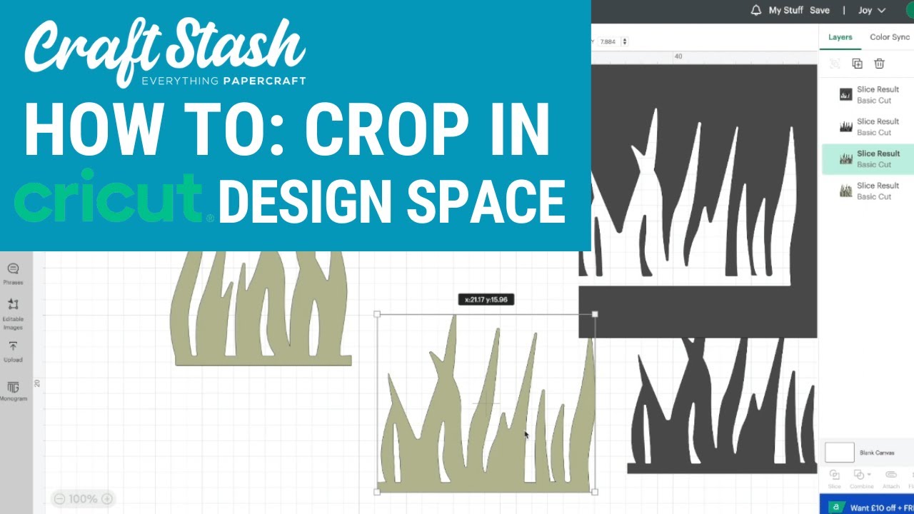 Как обрезать в Cricut Design Space