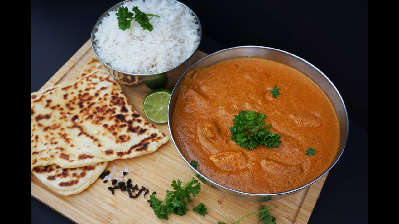 Indisches Butter Chicken selber machen l Garlic Naan