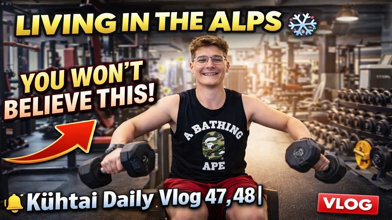 👉 Gym Life in Kühtai 🇦🇹  | Living in the Alps Daily Vlog 47–48 ❄️ |