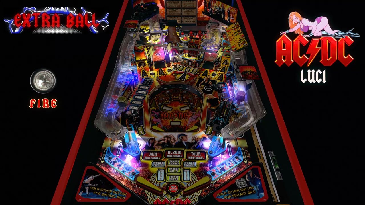 AC/DC LUCI (WIP 1) (Stern 2013) VPW mod team - Visual Pinball X - lots of flowing multiball action!