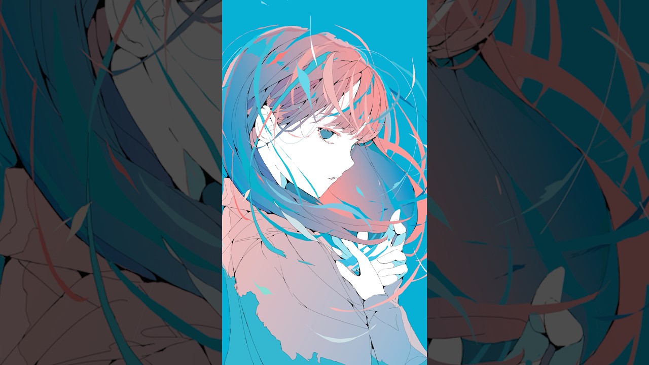 最終的な線画と完成した絵。　#イラスト #イラストメイキング #art