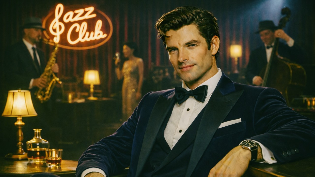 1940s Cozy  Jazz Lounge — Night Ambience  3.33 Hours
