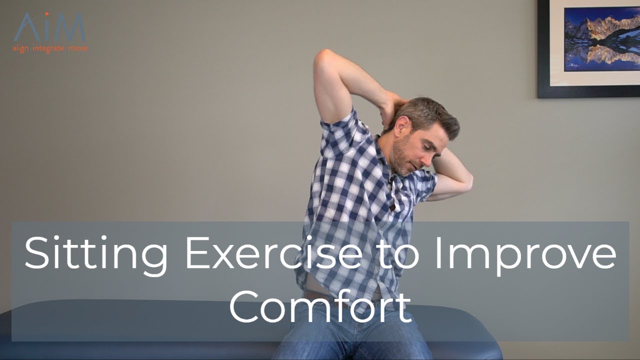 Sitting Exercise to Reduce Upper Back, Neck and Shoulder Discomfort