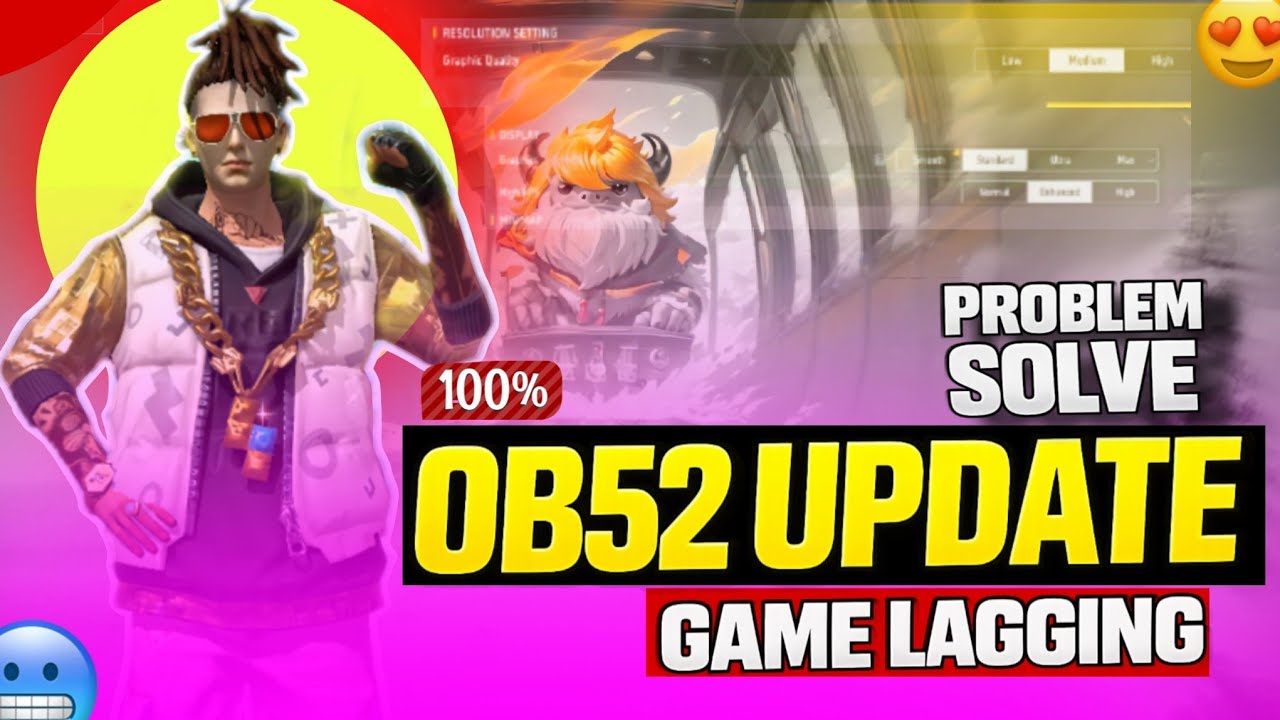 OB52 Update Ke Baad Free Fire Lagging Problem Solve 😱 | 90% Lag Fix Settings 🔥 | No App 