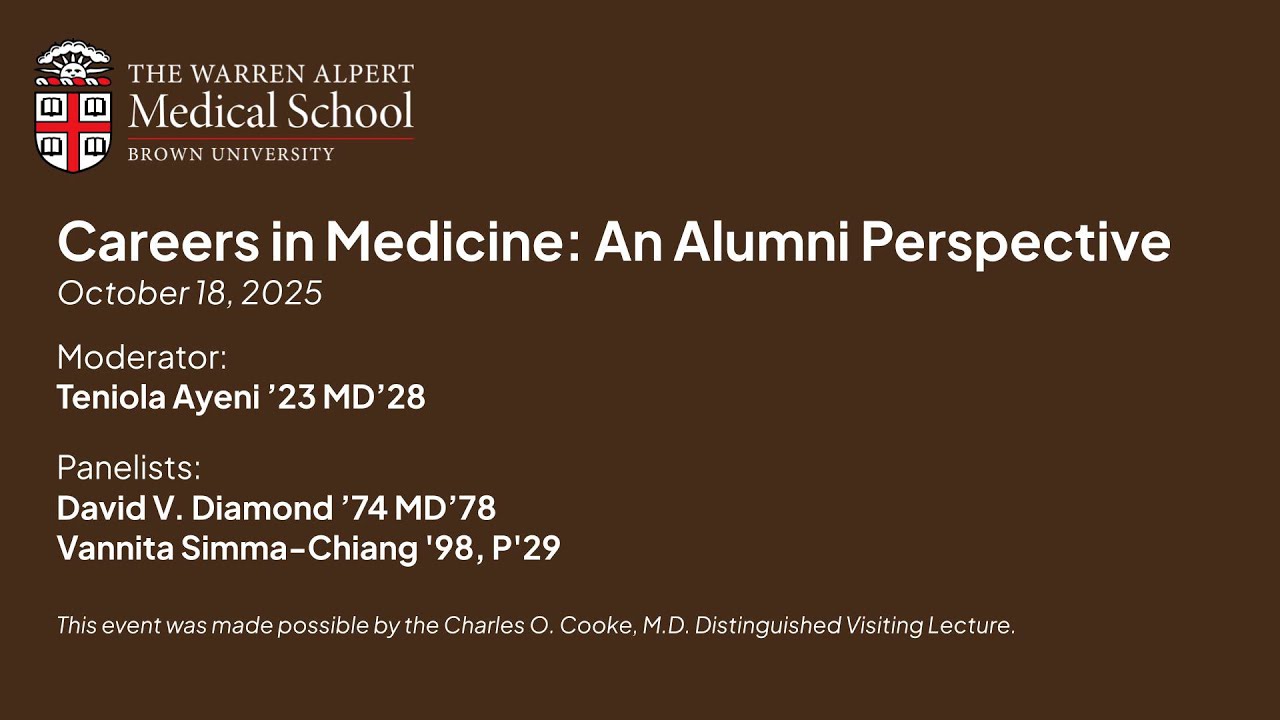 Medical Family Weekend 2025 - Careers in Medicine: An Alumni Perspective
