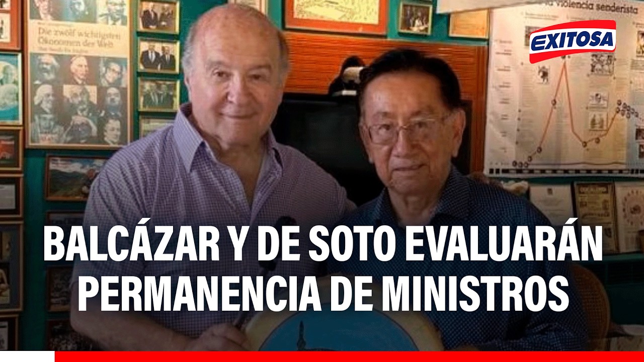 🔴🔵 José Balcázar evaluará con Hernando de Soto la permanencia de ministros hasta el mediodía de HOY