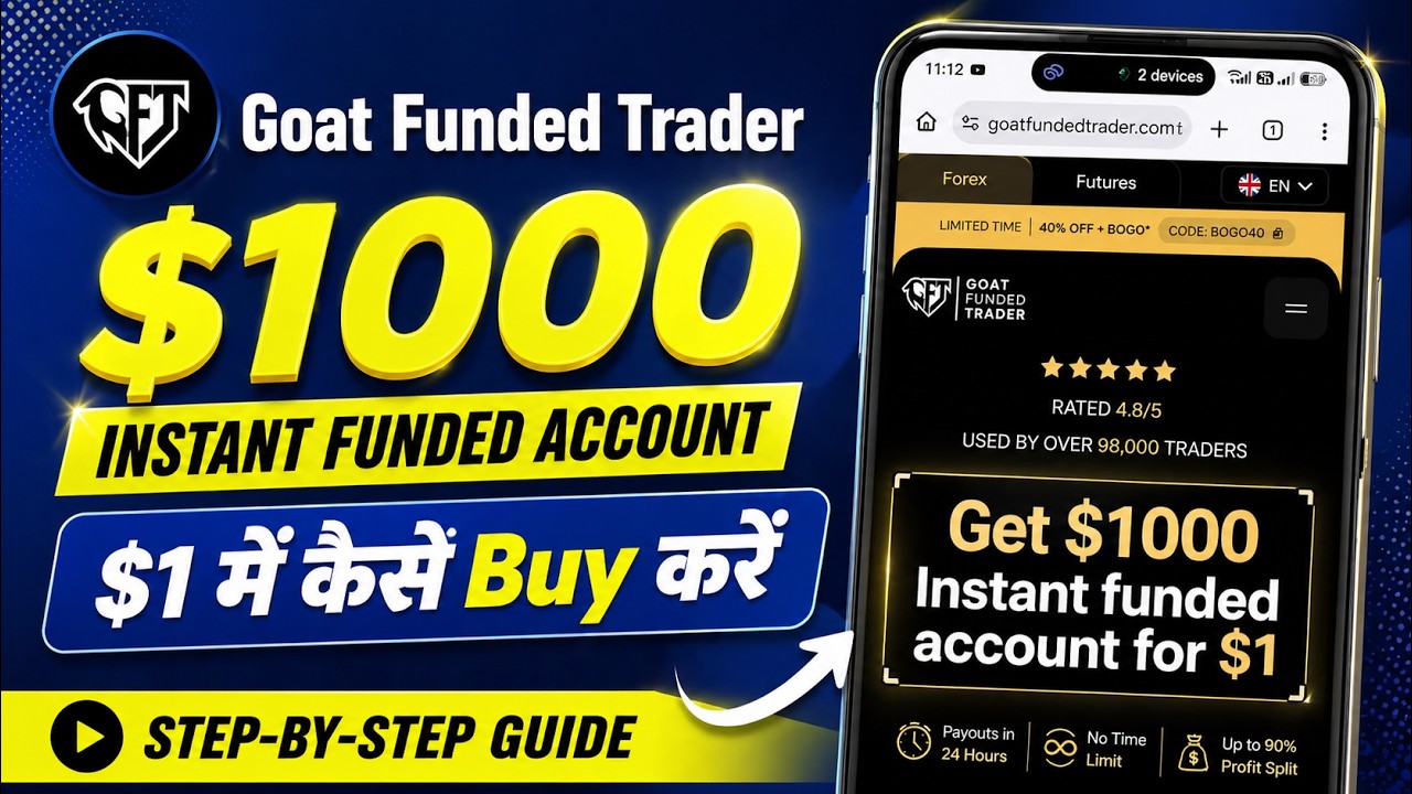 How to Buy GFT $1000 Instant Funding Account for $1 - MT5 Login Tutorial