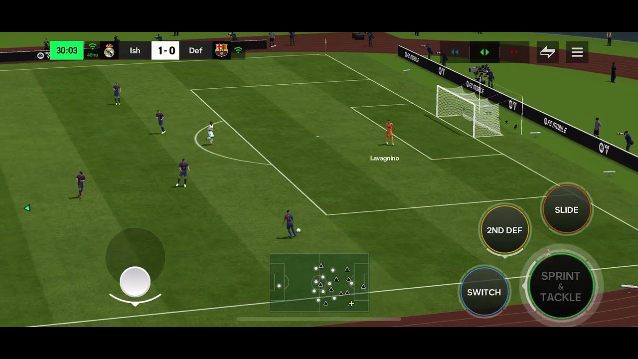 Barcelona vs￼ Real Madrid soccer match ￼￼