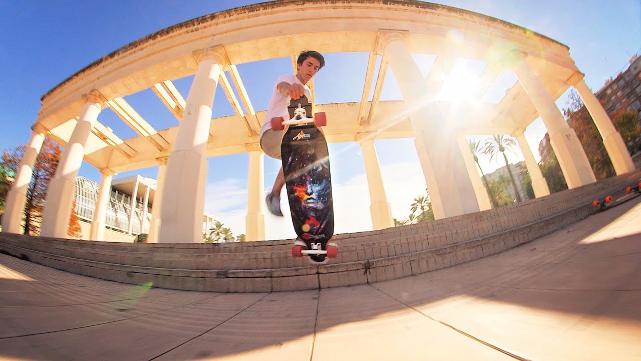 Valencia Travels with the Apex 40 DiamondDrop Longboard