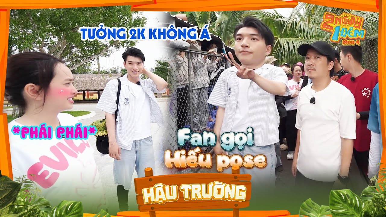 HIEUTHUHAI nhiệt tình pose dáng cho fan chụp, bất ngờ khi biết tuổi thật của Kaity |BTS 2 Ngày 1 Đêm