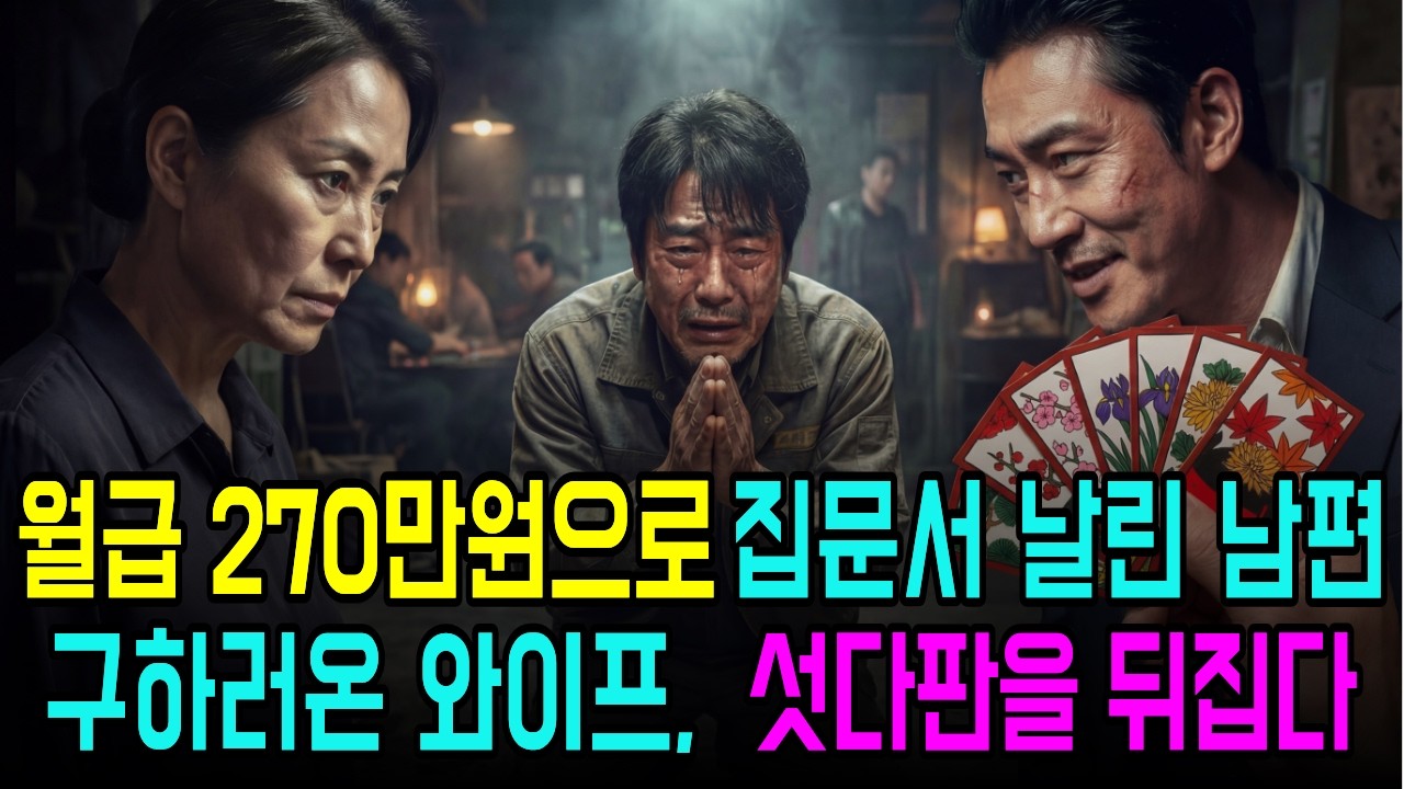 집문서 날린 남편 때문에.. 270만원 월급으로 남편을 구하러온 와이프의 한판 승부 #시니어사연 #드라마