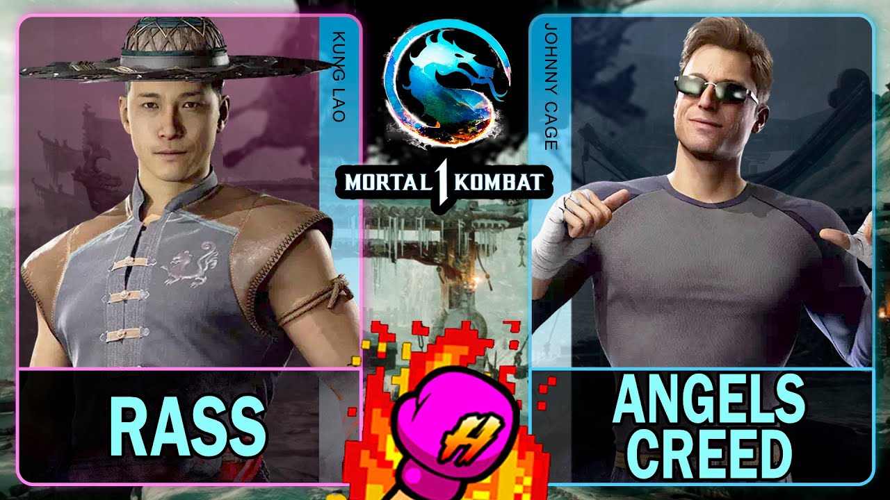 MK1 Rass (KUNG LAO) VS Angels Creed (JOHNNY CAGE)🥊Mortal Kombat 1🥊4K 60ᶠᵖˢ