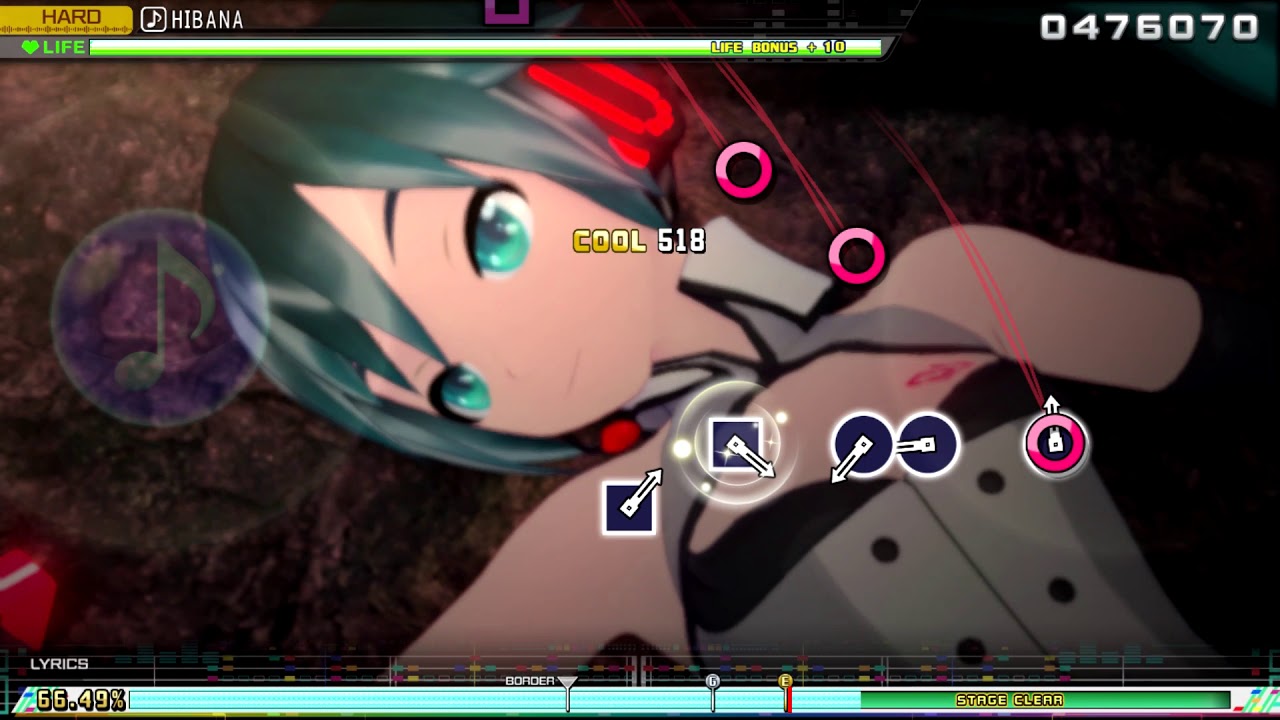 【Project Diva Mega Mix】「Hibana」『HARD Perfect』