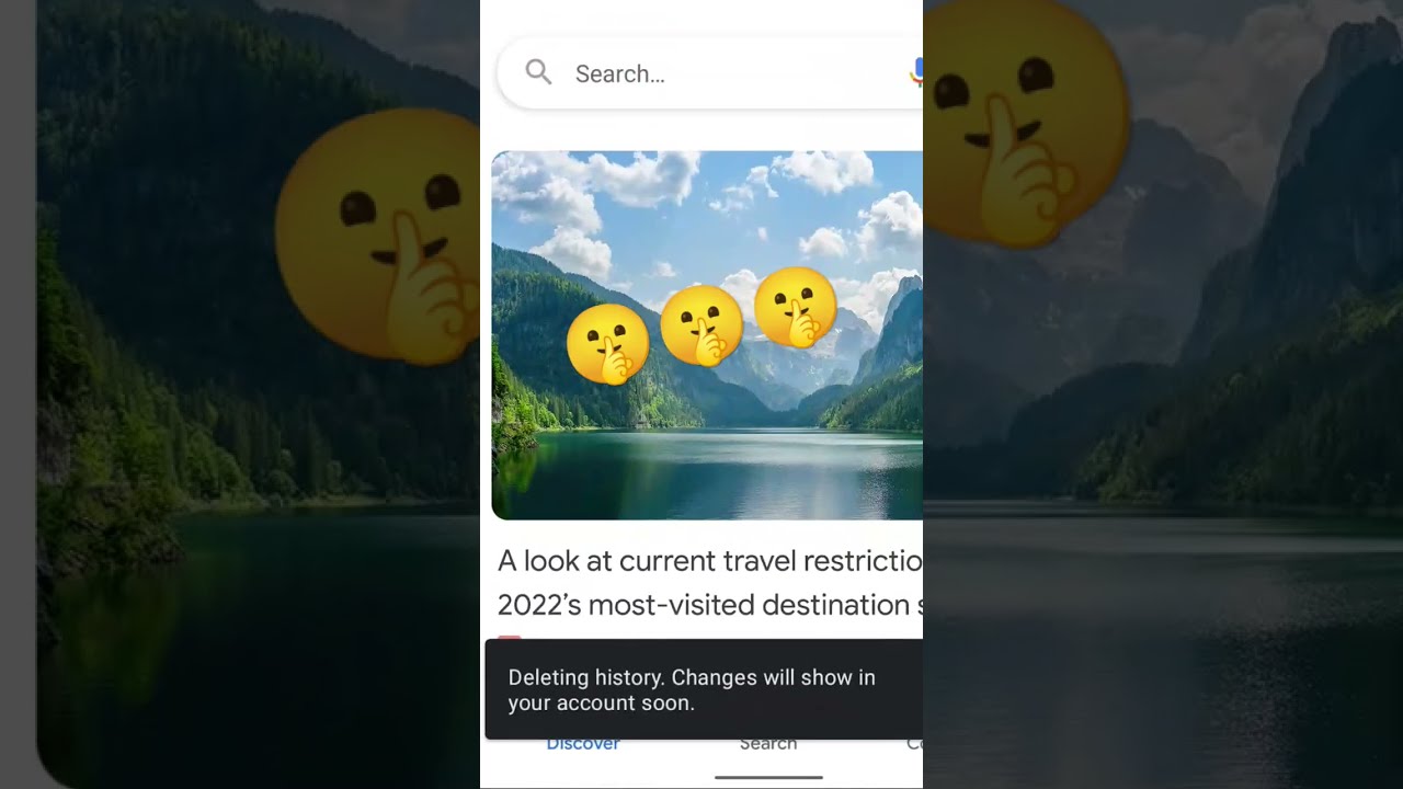 psst... use the #GoogleApp to delete the last 15 minutes of your Search history 👀🤫 #shorts