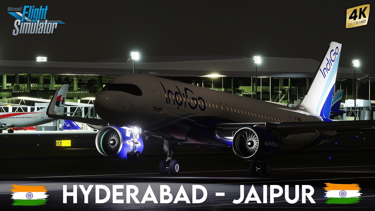 Hyderabad to Jaipur: IndiGo’s Scenic Route | Microsoft Flight Simulator 2020 | The Game Flix