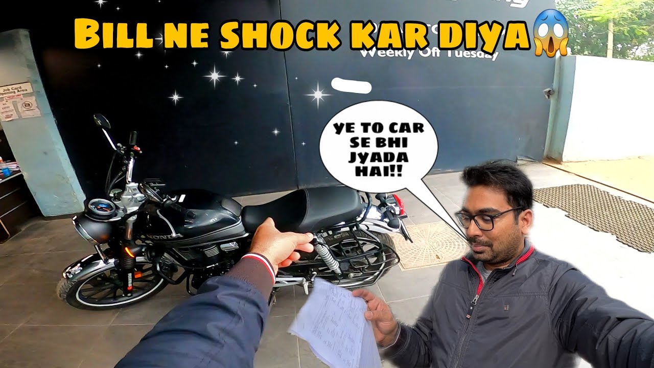 First Major Paid (16K Kms) Service of my Honda Highness CB350 | Total Cost | Too much labour charge?