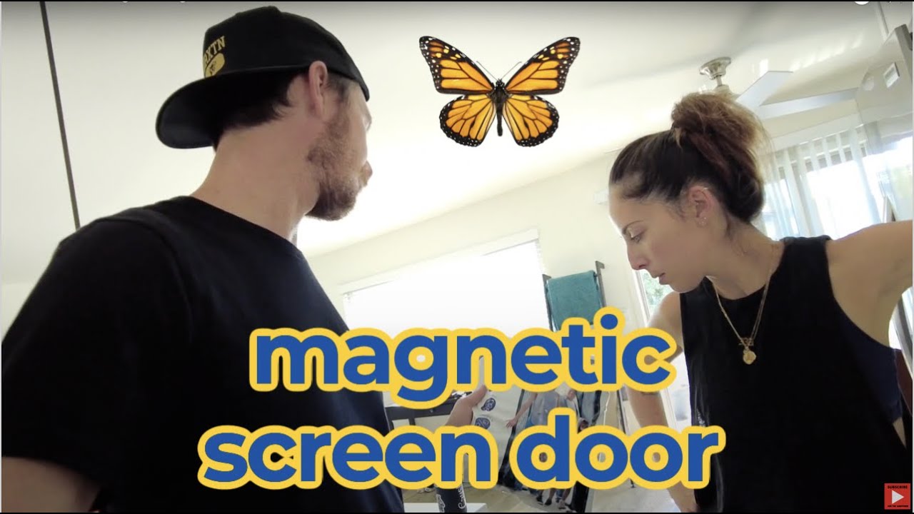 How To Set Magzo Magnetic Screen Door//Sanders Crew