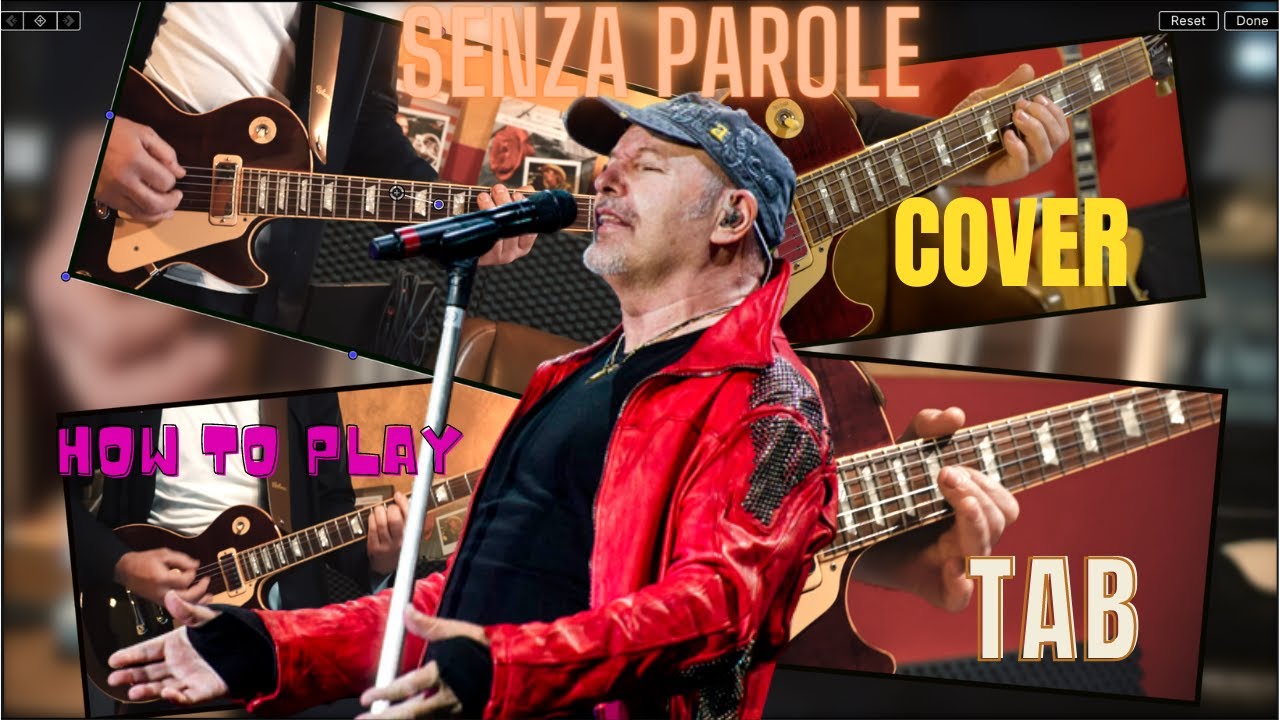 Senza Parole Chitarra Accordi Tab Assolo - Vasco Rossi Cover W/Fractal FM3