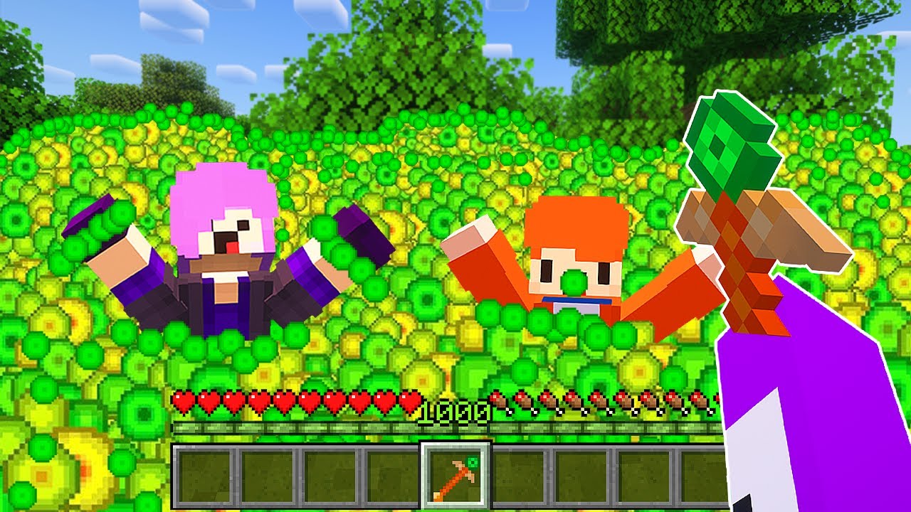 MINECRAFT MAS EU USEI XP PARA ACABAR COM MEUS AMIGOS!!!