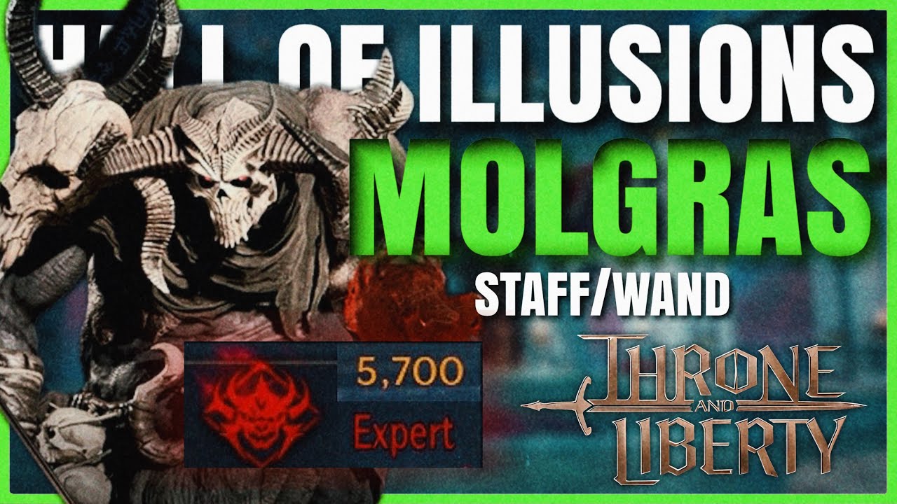 Throne & Liberty - Molgras Boss Fight | Solo Dungeon: Hall Of Illusion (Expert Tier) | Staff + Wand