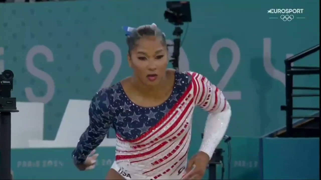 Jordan Chiles Floor Team Final 2024 Olympics