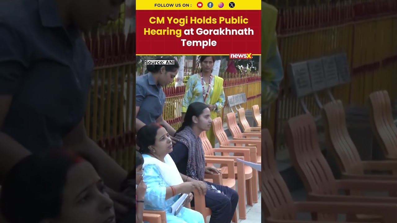 CM Yogi Holds Public Hearing at Gorakhnath Temple | NewsX #shorts