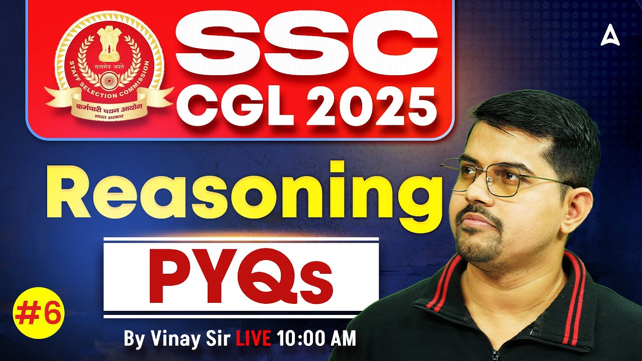 SSC CGL Reasoning Previous Year Questions | SSC CGL Reasoning Class 2025 | Reasoning By Vinay Sir #6