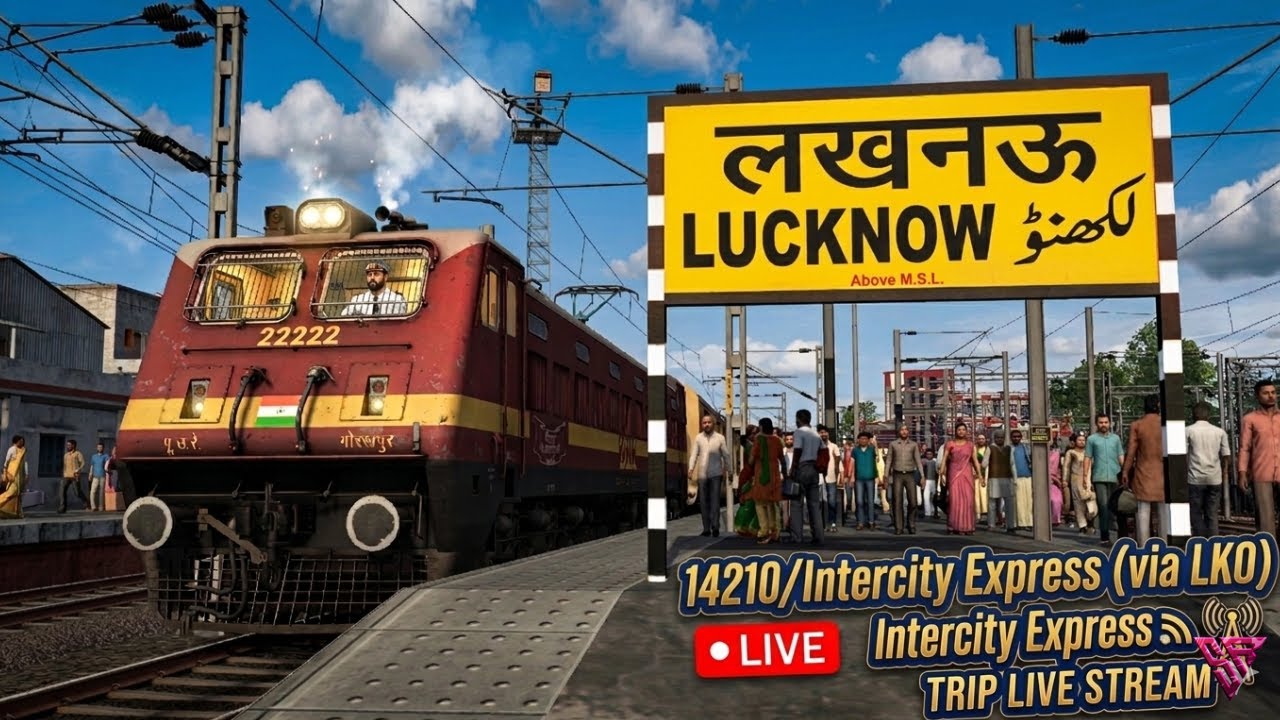 14210 Lucknow – Prayagraj Sangam Intercity Express | UPV1 Route | Train Simulator Classic | Indian R