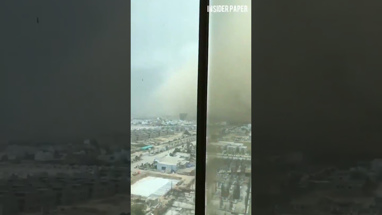 Terrible Dust storm in Karachi, Pakistan! 18 may 2021 #Karachi #CycloneTaukte #CycloneTauktae