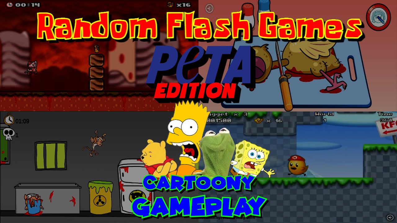 Cartoony Gameplay: Random Flash Games (PETA Edition)