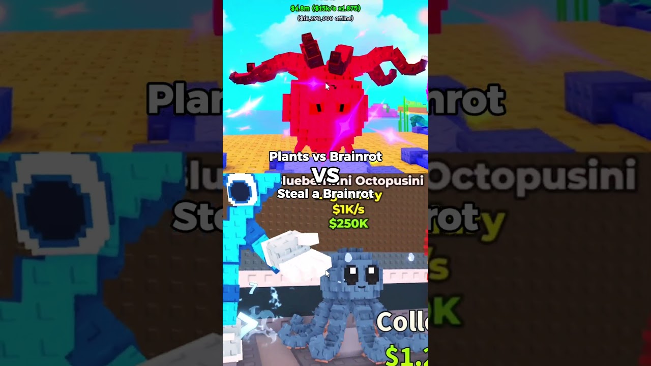 IN Plants vs Brainrot VS Steal a Brainrot Roblox Update(No Script):Noob to Pro Guide #stealabrainrot