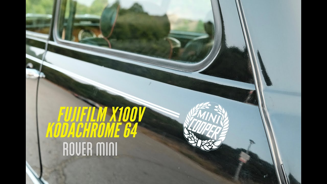 Fujifilm X100V + Kodachrome 64 + Rover Mini Cooper
