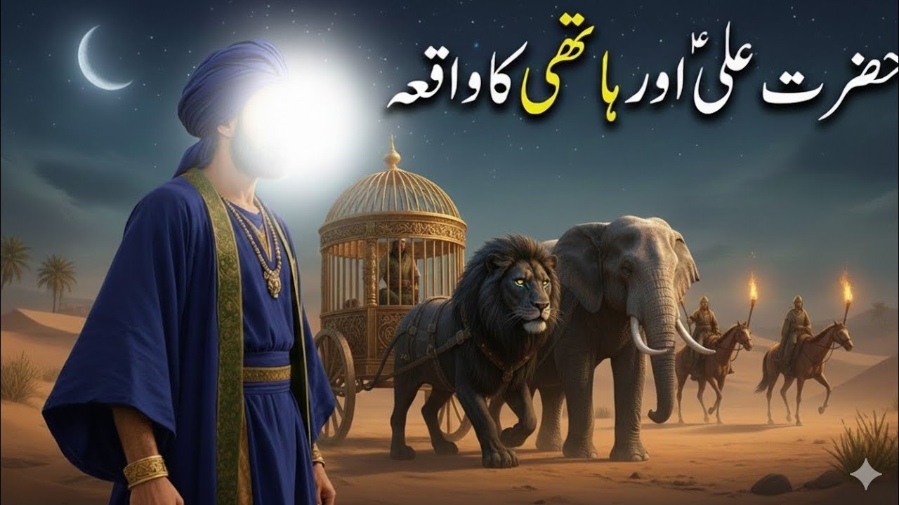 The incident of Hazrat Ali❤️and the elephant.