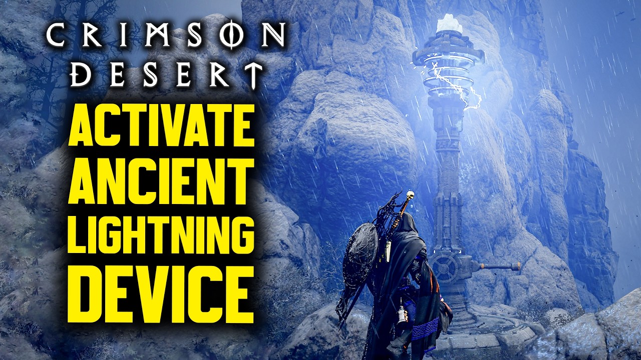 Crimson Desert - Activate the Broken Lightning Device (Ancient Barrier Quest Walkthrough)