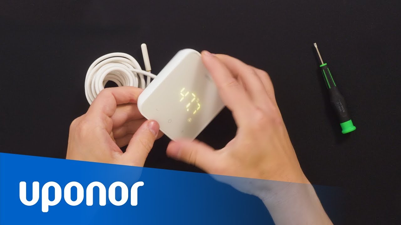 Uponor Smatrix, Lattia- / etäanturin liittäminen digitaaliseen huonetermostaattiin