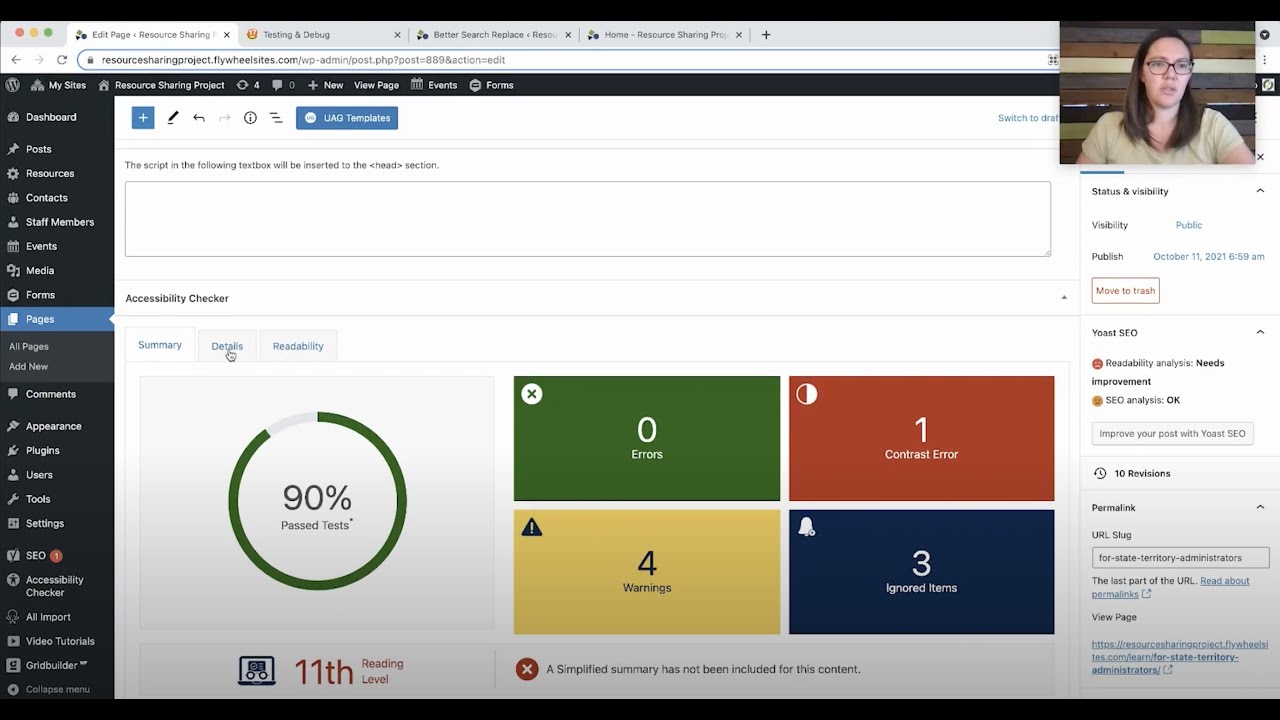 How We Use Accessibility Checker