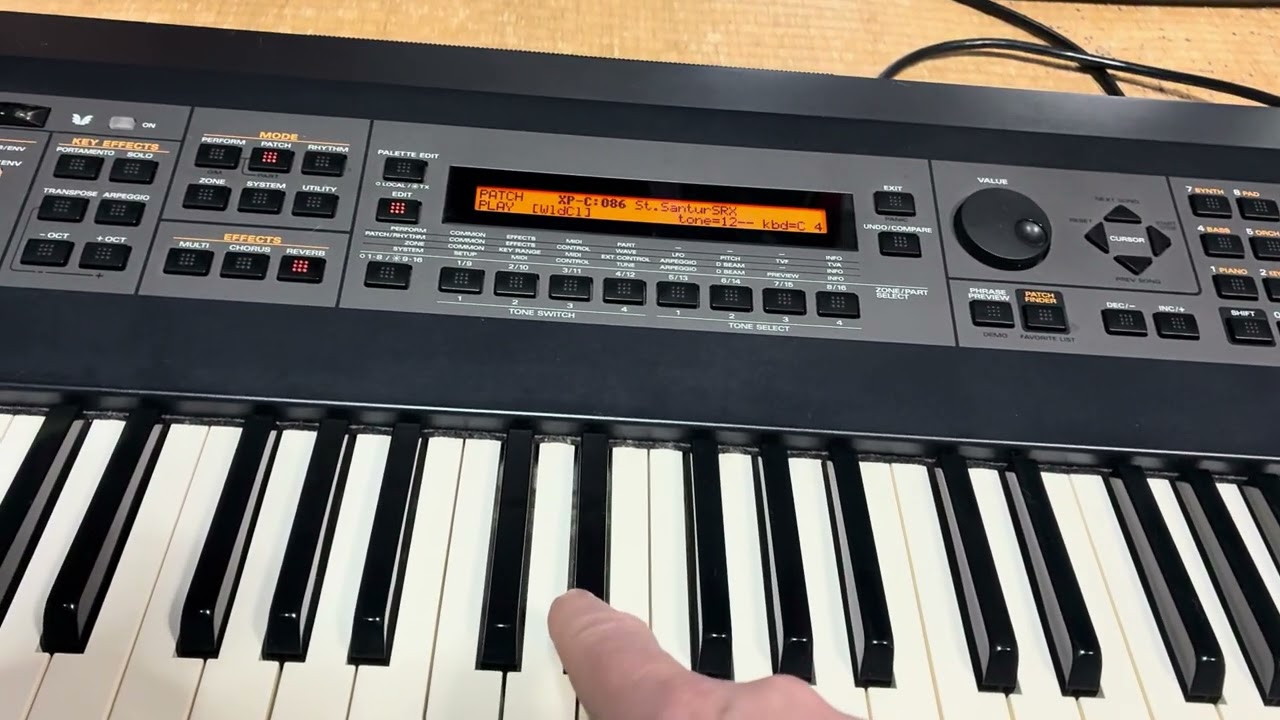 Primal Scream - Blood Money keyboard cover/tutorial (XTRMNTR) Roland XV-88