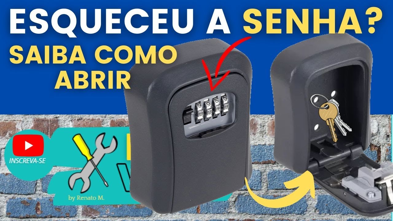 ESQUECEU A SENHA? VEJA COMO DESCOBRIR A SENHA PARA ABRIR UM COFRE DE CHAVES E MALA DE VIAGEM